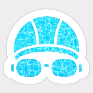 Creative Swimming Cap of the Pool Gift Sticker